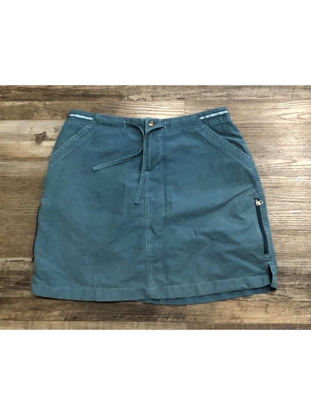 Patagonia Stand Up Skirt in Tasmanian Teal Blue Medium Utility Pockets